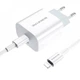 Комплект СЗУ + кабель Lightning Borofone BA38A Plus Speedy PD20W для заряджання White (754596) - зображення 1