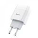 Комплект СЗУ + кабель Lightning Hoco C73A 2 USB для зарядки White (734107) - изображение 3
