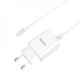Комплект СЗУ + кабель Micro Hoco C62A Victoria 2 USB 2.1A для зарядки White (716131) - изображение 4