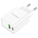 Комлект СЗУ + кабель Lightning Borofone BA69A Resource PD20W+QC3.0 C to iP для зарядки White (756152) - изображение 2