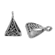Бейлы Finding Держатель для кулона треугольный Античное серебро 15 mm x 10 mm Отверстия: 4.6 mm 2 mm - изображение 3