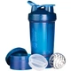 Шейкер спортивний BlenderBottle ProStak 22oz/650 мл із 2-ма контейнерами Синій (PS 22oz Navy) - зображення 5