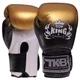 Рукавички шкіряні боксерські TOP KING Super Star TKBGSS-01 Колір: Чорний-золотий розмір: 12 унції - зображення 1