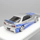Модель машини Nissan GtR R34 Форсаж 1:64 металева з підставкою Сірий із синім (1012-606-02) - зображення 4