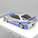 Модель машини Nissan GtR R34 Форсаж 1:64 металева з підставкою Сірий із синім (1012-606-02) - зображення 8