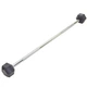Штанга фиксированная прямая обрезиненная Record Rubber Hexagon Barbell TA-6230-15 длина-95см 15кг - изображение 1