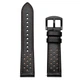 Ремешок 22мм для Amazfit GTR 47mm / GTR 2 / GTR 2e / GTR 3 Pro / GTR 4 перфорированая кожа черный - изображение 6