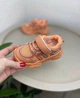 Детские кроссовки 21 рыжие 167 - изображение 2