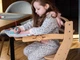 Дитячий Монтессорі стільчик-драбинка зі стільницею для годування, навчання та творчості, Heartsandwood, колір Натуральне дерево - зображення 1