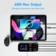 Зарядна станція ASOMETECH 40W LED дисплей USB+Type-C 8-портовий настільний зарядний пристрій Швидка USB-зарядка QC3.0 PD3.0 - зображення 6