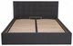 Кровать Двуспальная Chester Comfort 160 х 200 см Мисти Dark Grey С подъемным механизмом и нишей для белья Темно-серый - изображение 1