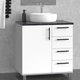 Тумба с умывальником ТПУ-1 960х580х802 мм Белый/Серый - изображение 1