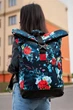 Рюкзак SG Travel bag Троянди Чорний RKTB04023 - зображення 2