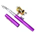Карманная мини удочка складная в виде ручки с катушкой Fishing Rod Pen Фиолетовая - изображение 1