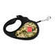 Повідець-рулетка для собак WAUDOG R-leash, малюнок "Мілітарі", S, до 15 кг, 5 м, світловідбиваюча стрічка - зображення 1
