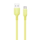Кабель ColorWay USB - USB Type-C (M/M), soft silicone, 2.4 А, 1 м, Yellow (CW-CBUC043-Y) - зображення 1