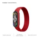 Ремешок для Xiaomi Mi Band 7/6/5/4, Braided Solo Loop, красный, размер S, нейлоновый плетеный браслет, эластичный сменный ремешок для фитнес-трекера с надежным креплением, ArmorStandart (ARM59182) - изображение 4