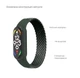 Ремінець для Xiaomi Mi Band 7/6/5/4, Braided Solo Loop, зелений, розмір L, нейлоновий плетений браслет, еластичний змінний ремінець для фітнес-трекера з надійним кріпленням, ArmorStandart (ARM58760) - зображення 3
