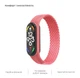 Ремешок для Xiaomi Mi Band 7/6/5/4, Braided Solo Loop, розовый, размер S, нейлоновый плетеный браслет, эластичный сменный ремешок для фитнес-трекера с надежным креплением, ArmorStandart (ARM59181) - изображение 4