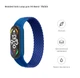Ремінець для Xiaomi Mi Band 7/6/5/4, Braided Solo Loop, синій, розмір M, нейлоновий плетений браслет, еластичний змінний ремінець для фітнес-трекера з надійним кріпленням, ArmorStandart (ARM58764) - зображення 2
