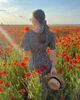 Капелюх сонцезахисний солом'яний жіночий бежевий з вишитим написом (54-58) - изображение 7