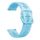 Ремешок для Zepp E - голубой / ширина крепления 20мм / силикон / Watchbands Flower (W31-2WB34609427) - изображение 2