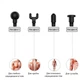 Портативний ручний масажер для тіла 4 насадки Fascial Gun YX-908 - зображення 9