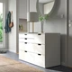 Комод ІКЕА NORDLI 120х76 см (s39336884) - зображення 2