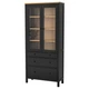Шафа-вітрина з 3 ящиками ІКЕА HEMNES 90х197 см світло-коричневий (50452297) - зображення 1