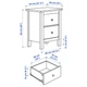 Комплект меблів для спальні 3 шт ІКЕА HEMNES 80х200 см (s29483427) - зображення 8