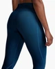 Женские компрессионные тайтсы 2XU, MCS Force Mid Rise Tights, S, синий/синий логотип - изображение 4