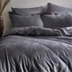 Постільна білизна MERISET ANTHRACITE CURL Жакард Полуторний на резинці 550652-5 - зображення 1