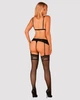 Комплект з поясом для панчох Obsessive Maderris set Чорний XL/2XL (62106) - зображення 4
