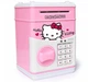 Игрушечный детский сейф копилка Hello Kitty розовый с кодовым замком - изображение 3