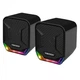 Компьютерная акустика колонка для пк Fantech GS202 Sonar 6W, AUX, USB, LED RGB подсветка Black - изображение 2
