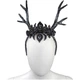 Рога Чёрный олень на обруче SETA Decor 19-1034BLK-SL-1 - изображение 1
