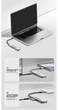 Хаб HUB Essager 7в1 60W (Type-C 3.1 to 4K HDMI/SD/TF Card/ PD Fast Charge) для MacBook, iMac, iPad, Chromebook, Samsung, Xiaomi та ін. metall - изображение 9