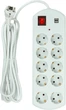 Сетевой фильтр PowerPlant 5м, 3x1.5мм2, 10А, 10 розеток, 2xUSB, евро, 100% медь (YS-N6065/5) (EX610556) - изображение 2