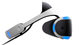 Окуляри Віртуальної Реальності Дротовий Sony PlayStation 4 VR Version 1 Black 1.5m Б/У - зображення 4