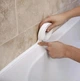 Бордюрная лента для ванной и кухни водонепроницаемая 3м х 2см белая - изображение 1