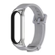 Ремінець силіконовий з металевою капсулою Mi Jobs Premium Comfort для фітнес браслета Xiaomi Mi Band 3 4 5 6 Сірий (mrk2229) - зображення 1