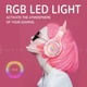 Наушники игровые ONIKUMA Gaming CAT LED K9 3.5 Розовые - изображение 3
