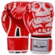 Перчатки боксерские на липучке FLEX Zelart SKULL BO-5493 Размер 8 oz Красный - изображение 1
