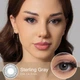 Лінзи кольорові Magister без діоптрій сірі Sterling Gray + контейнер для зберігання - зображення 3