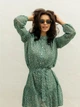 Платье женское летнее шифоновое трапеция с рюшами и подкладкой Seventeen XXL-3XL Зеленое 2061.5367 - изображение 6