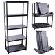 Пластиковий стелаж 28" 710*380*1713 мм, 5 полиць INTERTOOL BX-7028 - зображення 1