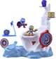 Ігровий набір Hasbro Smashin Heroes серія Marvel Stunt Squad Captain America vs Thanos (HSBF70625L0) - зображення 4