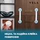 Замки безопасности набор 10 шт Замок блокиратор на мебель от детей Vela Bear универсальные силиконовые гибкие Прозрачный - изображение 9