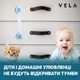 Замки безопасности набор 10 шт Замок блокиратор на мебель от детей Vela Bear универсальные силиконовые гибкие Прозрачный - изображение 8