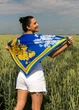 Хустка патріотична (атлас) 90х90 см (С90150-2) - изображение 1